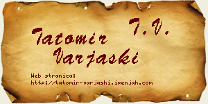 Tatomir Varjaški vizit kartica